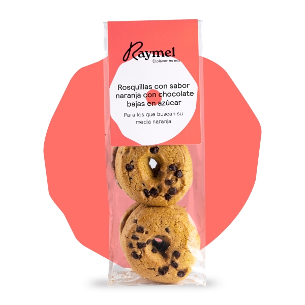 Rosquillas de naranja con chocolate bajas en azúcar 